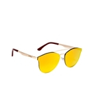 Óculos de sol Ohtica feminino espelhado YC3221 - Dourado
