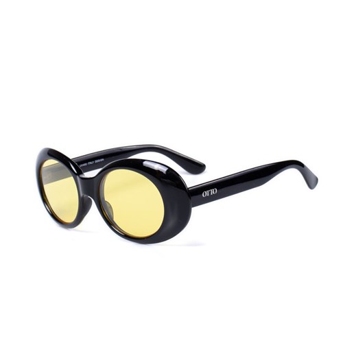 Óculos de Sol Otto Preto com Lente Amarela
