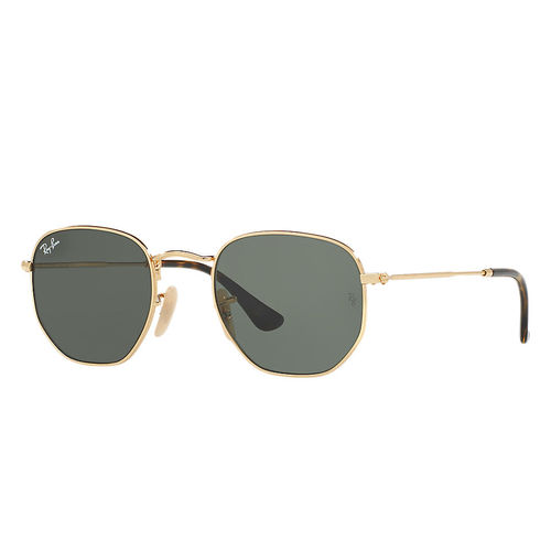 Óculos de Sol Ray-Ban Hexagonal Verde G-15 /Dourado 51-21
