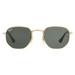 Óculos de Sol Ray-Ban Hexagonal Verde G-15 Dourado 51-21