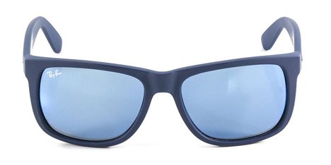 Óculos de Sol Ray Ban Justin Rb4165 Azul Naval Lente Espelhada