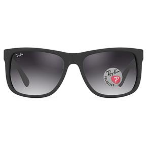Óculos de Sol Ray Ban Justin RB4165L 622/T3-55 Polarizado - Preto