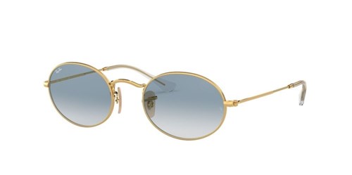 Óculos de Sol Ray-Ban Oval Dourado