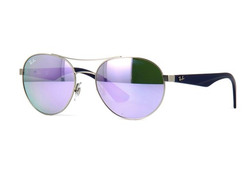 Óculos de Sol Ray Ban Rb3536 (Violeta, Prata, Espelhadas)