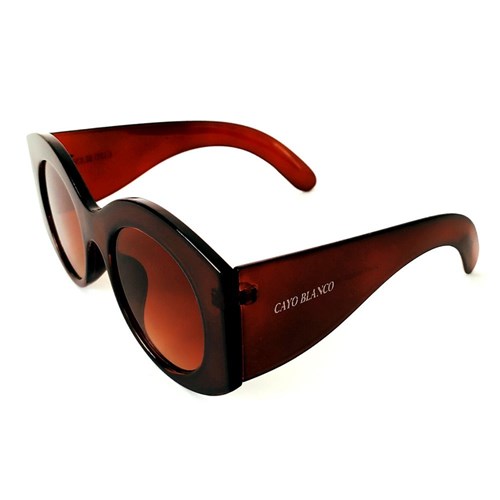 Óculos de Sol Redondo Marrom Cayo Blanco