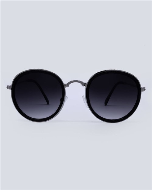 Óculos Milão Prata com Preto