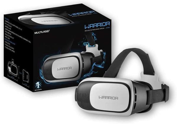 Óculos Realidade Virtual 3d Gamer Warrior - Js080 - Multilaser