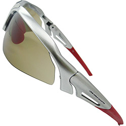Óculos Shimano Metálico Lente Marrom Prata
