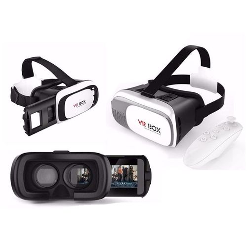 Óculos Vr Box 2.0 Realidade Virtual 3d com Controle