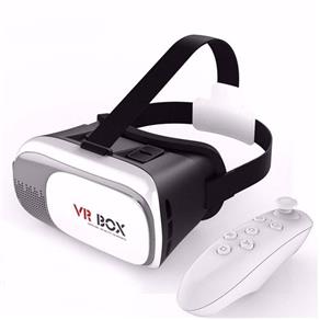 Oculos Vr Box 3d com Controle Bluetooth para Filmes Jogos Game de Realidade Virtual
