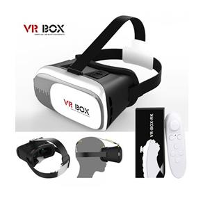 Óculos VR Box Realidade Virtual 3D Android IOS Controle Bluetooth