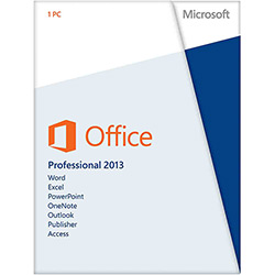 Office Professional 2013 (Word, Excel, PowerPoint, Outlook, Onenote, Publisher, Acess) (Midia)