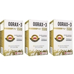 Ograx 1500 Suplemento Omega 3 Avert 30 Capsulas - 03 unidades