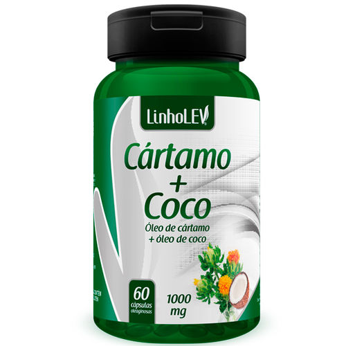 Óleo Cartamo + Coco 1000mg 60 Cápsulas
