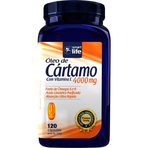 Óleo de Cártamo 4000 Mg com 120 Cápsulas com Vitamina e