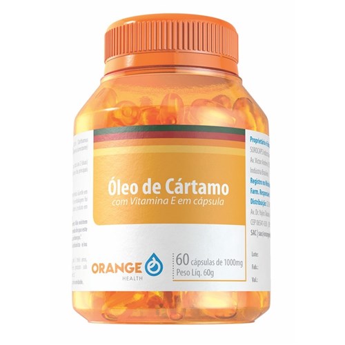 Óleo de Cartamo e Vitamina e - 60 Capsulas - 1500Mg