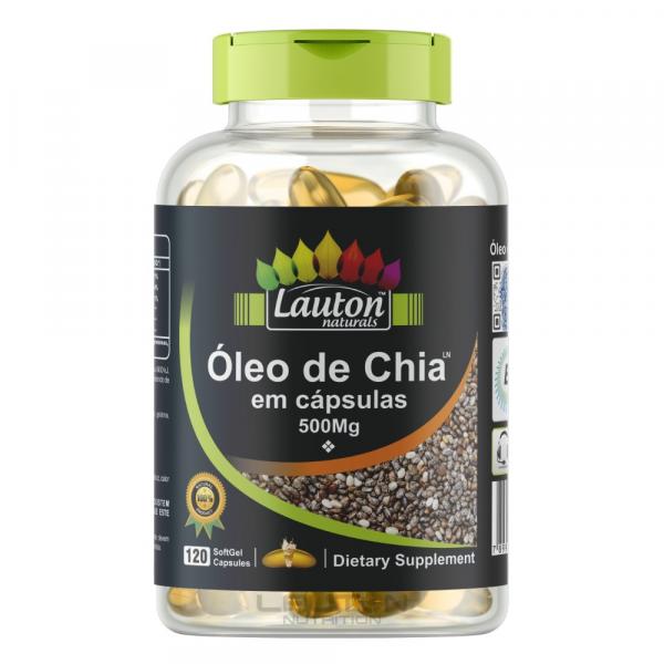 Óleo de Chia 120 Capsulas 500mg LAUTON NUTRITION