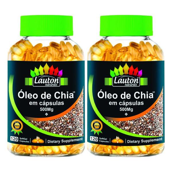 2 Oleo de Chia 500mg - 240 Capsulas - Lauton Nutrion