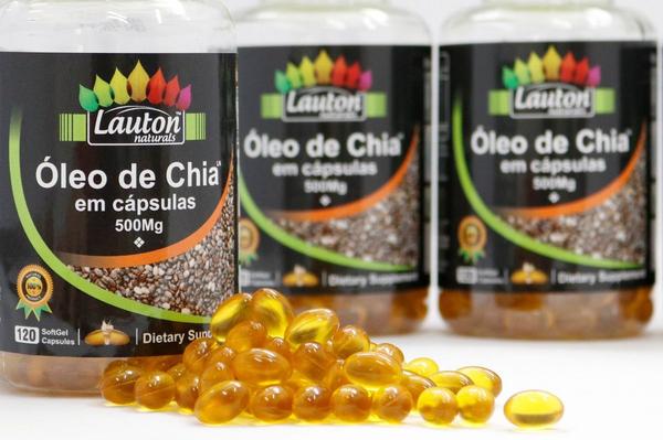 3 Oleo de Chia 500mg - 360 Capsulas - Lauton Nutrion