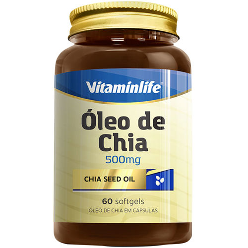 Óleo de Chia 500mg (60 Softgels) Vitaminlife
