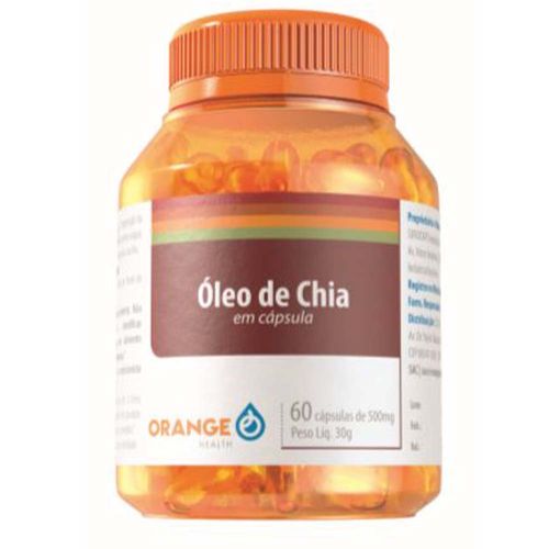 Oléo de Chia 60 Capsulas 500 Mg - Orange