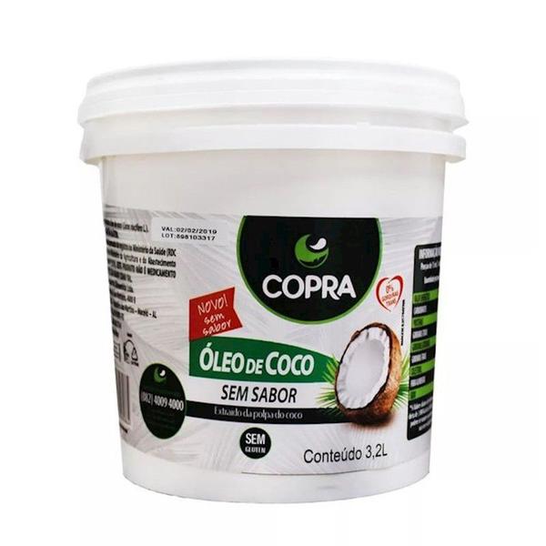 Oleo de Coco Copra Sem Sabor 3,2 Litros