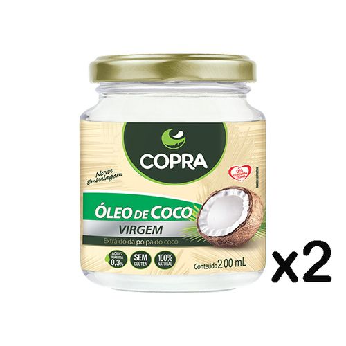 Óleo de Coco Copra Virgem 2 X 200ml