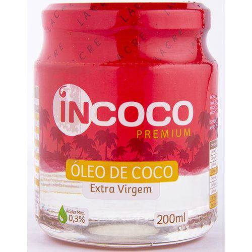 Tudo sobre 'Óleo de Coco Extra Virgem 200ml Incoco Premium'