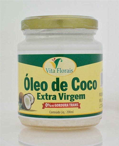 Óleo de Coco Extra Virgem 200Ml