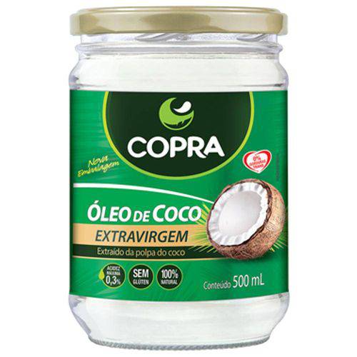 Tamanhos, Medidas e Dimensões do produto Óleo de Coco Extra Virgem 500 Ml - Copra