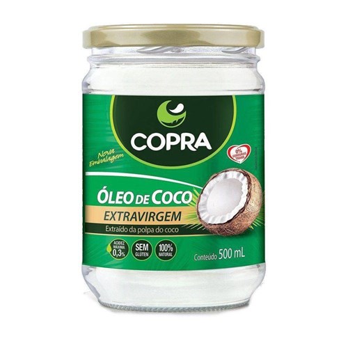 Oleo de Coco Extra Virgem 500Ml Copra