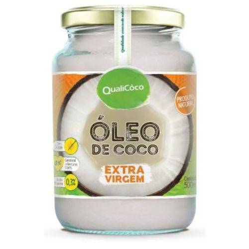 Óleo de Coco Extra Virgem - Qualicôco - com 500ml