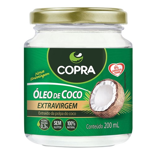 Óleo de Coco Extra Virgem Copra 200Ml