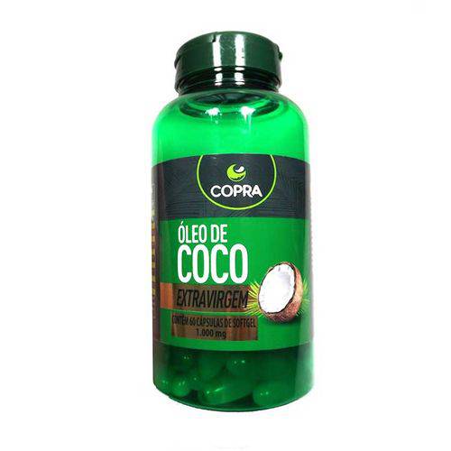 Óleo de Coco Extra Virgem Copra - 60 Cápsulas de 1000mg