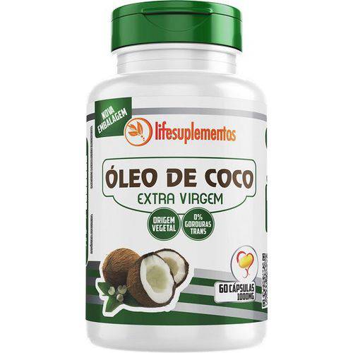 Tudo sobre 'Oleo de Coco Extra Virgem Emagrecedor 60 Cápsulas 1000mg Lifesuplementos'