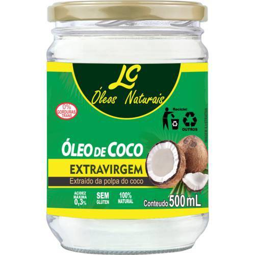 Óleo de Coco Extra Virgem Pote 500 Ml