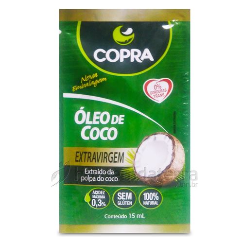 Óleo de Coco Extravirgem Copra - Sachê de 15ml