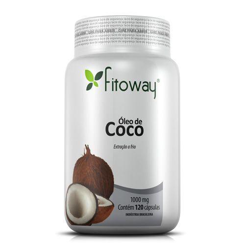 Oleo de Coco Fitoway 1G - 120 Cápsulas - Fitoway
