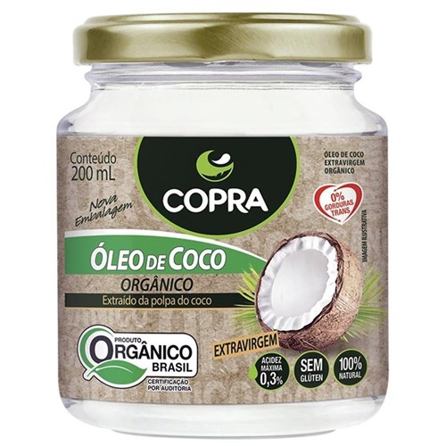 Óleo de Coco Ôrganico 200Ml - Copra