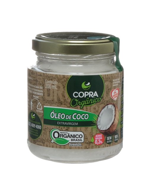 Óleo de Coco Orgânico Copra 200ml