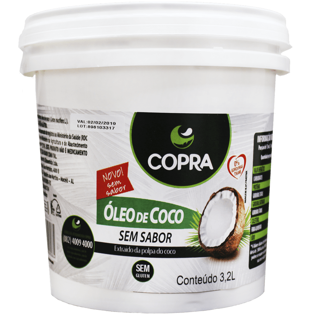 Oleo de Coco Sem Sabor 3,2L Copra