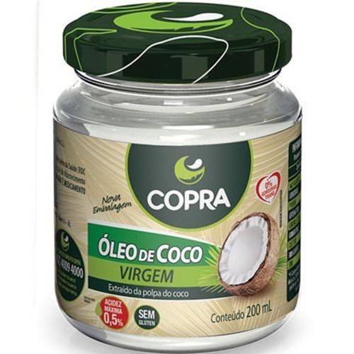 Óleo de Coco Virgem 200ml Copra