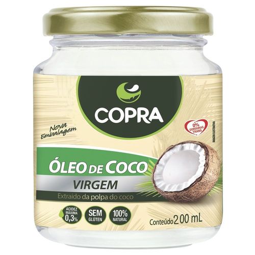 Óleo de Coco Virgem 200ml - Copra