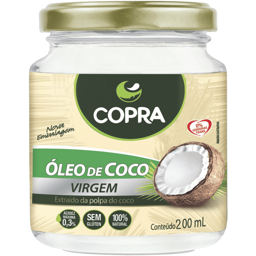 Oleo de Coco Virgem 200Ml Copra
