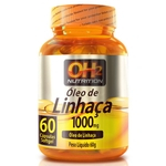 Óleo de Linhaça 1000mg - 60 Cápsulas Softgel - OH2 Nutrition