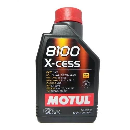 Tudo sobre 'Oleo de Motor 5w40 Motul 8100 X Cess Sintético Ll01 1lt'