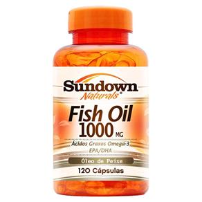 Óleo de Peixe Fish Oil 1000 Sundown - 120 Cápsulas