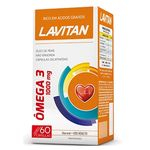 Oleo De Peixe Omega 3 1000mg Lavitan - 60 Capsulas