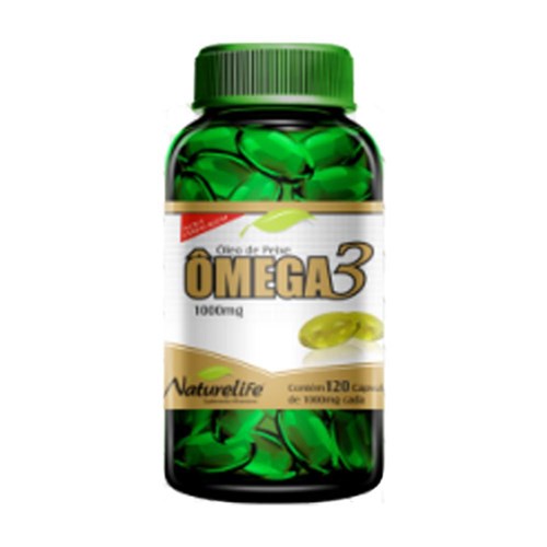 Tudo sobre 'Óleo De Peixe Ômega 3 Fish Oil Naturelife 1000mg C/ 120 Cápsulas'