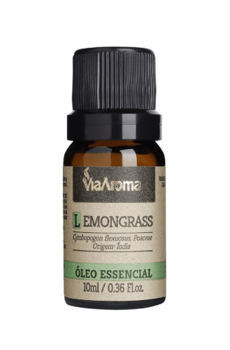 Óleo Essencial Lemongrass - 10Ml - Via Aroma
